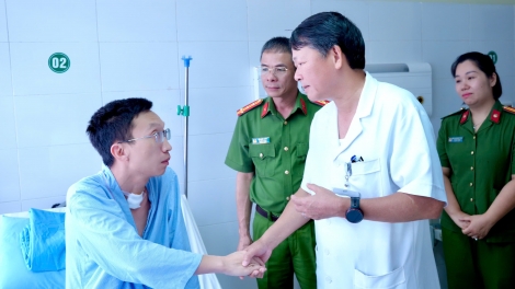 Thanh Hóa: chiến sĩ công an hồi sinh sau ca cấp cứu nguy kịch 