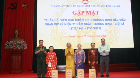 Hà Nội gặp mặt tri ân cựu chiến binh, thương binh tiêu biểu, hội viên có hoàn cảnh đặc biệt khó khăn