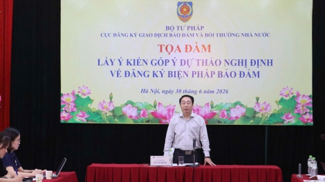 Đăng ký biện pháp bảo đảm: bảo đảm an toàn thị trường tín dụng, phục vụ tăng trưởng 2 con số.