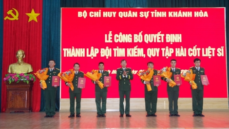 Khánh Hòa kiện toàn lực lượng chuyên trách tìm kiếm, quy tập hài cốt liệt sĩ