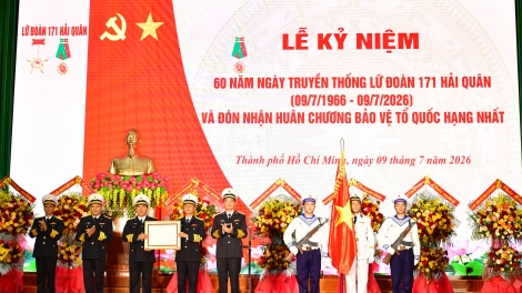 Lữ đoàn 171 đón nhận Huân chương Bảo vệ Tổ quốc hạng Nhất lần thứ hai
