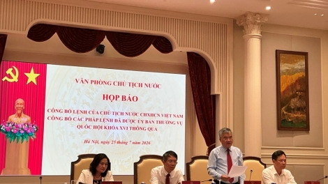 Thời sự 21h30 25/7/2026: Công bố Lệnh của Chủ tịch nước về 3 pháp lệnh