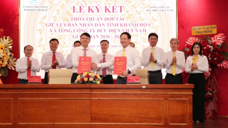 Tỉnh Khánh Hòa và Bưu điện Việt Nam hợp tác thúc đẩy chuyển đổi số, phát triển kinh tế-xã hội