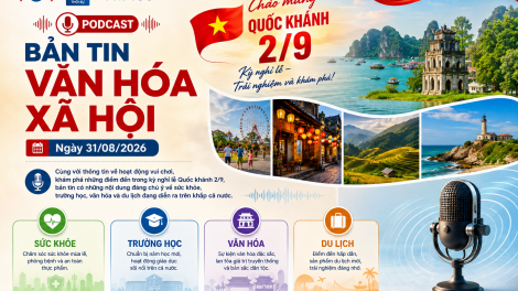 Bản tin Podcast Văn hóa - Xã hội ngày 31/08/2026
