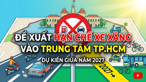 Đề xuất hạn chế xe xăng dầu vào trung tâm TP HCM giữa năm 2027