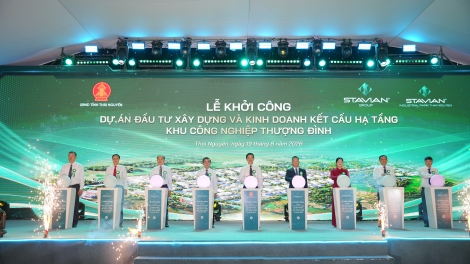 Khởi công Dự án đầu tư xây dựng và kinh doanh kết cấu hạ tầng KCN Thượng Đình, tỉnh Thái Nguyên