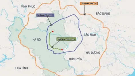 Đường Vành đai 5 - Vùng Thủ đô Hà Nội đầu tư công 288.268 tỷ đồng