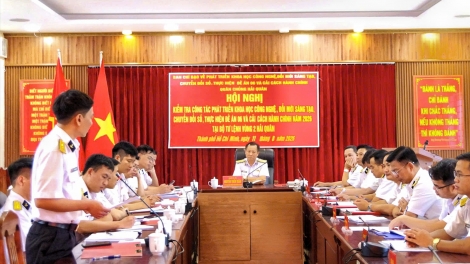 Vùng 2 Hải quân đẩy mạnh chuyển đổi số, ứng dụng công nghệ vào huấn luyện