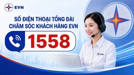 Khách hàng dùng điện trong cả nước, khi cần hãy gọi 1558