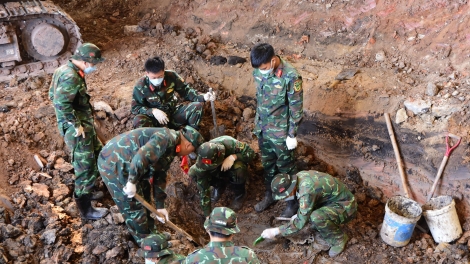 Quy tập thêm 7 hài cốt liệt sĩ tại Công viên Lê Thị Riêng
