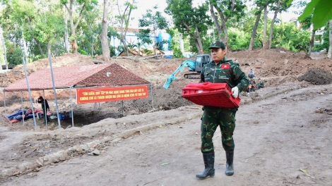Thêm 26 hài cốt liệt sĩ được tìm thấy tại Công viên Lê Thị Riêng