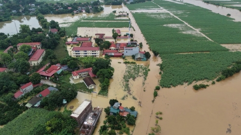 Thanh Hóa, ngập lụt tại nhiều khu dân cư