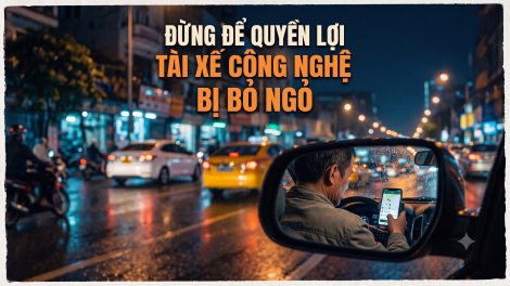 Đừng để quyền lợi tài xế công nghệ bị bỏ ngỏ