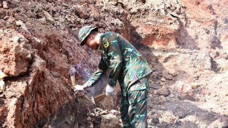 Quy tập thêm 11 hài cốt liệt sĩ tại Công viên Lê Thị Riêng