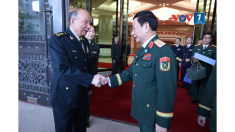 Đại tướng Phan Văn Giang hội kiến Phó Chủ tịch Quân ủy Trung ương Trung Quốc