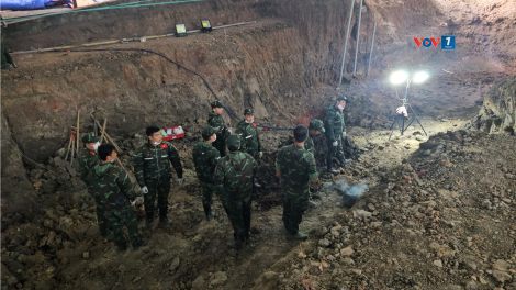 Đào thăm dò, mở rộng tìm kiếm khu A của Công viên Lê Thị Riêng
