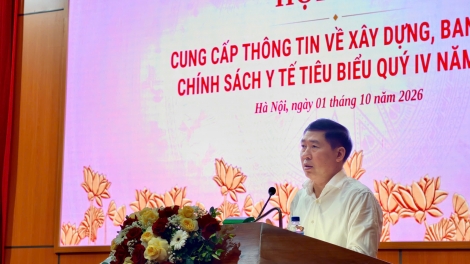 Sắp trình Quốc hội 4 dự án luật liên quan trực tiếp đến lĩnh vực y tế