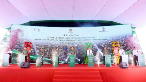 Khởi công dự án nhà ở cho lực lượng Công an nhân dân tại Hà Nội