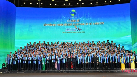 Lễ Công bố sản phẩm đạt Thương hiệu quốc gia Việt Nam lần thứ 10 năm 2026