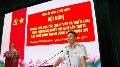 Vùng 2 Hải quân gắn học tập Nghị quyết với xây dựng đơn vị vững mạnh, bảo vệ chủ quyền biển, đảo