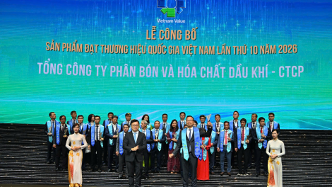 PVFCCo – Phú Mỹ lần thứ 7 liên tiếp đạt Thương hiệu quốc gia Việt Nam