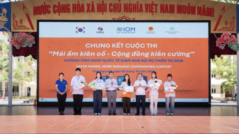 IOM lan tỏa kiến thức về giảm nhẹ rủi ro thiên tai tới các trường học tại Thái Nguyên