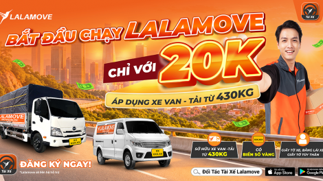 Lalamove giảm 80% phí ký quỹ cho tài xế mới, đón mùa cao điểm cuối năm