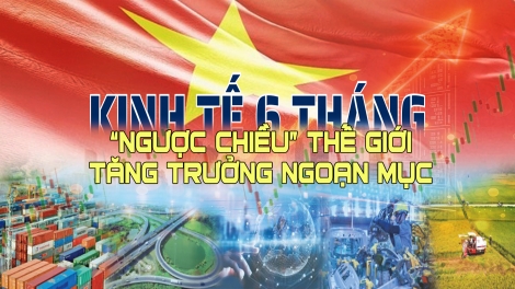 Kinh tế 6 tháng "ngược chiều" thế giới, tăng trưởng ngoạn mục