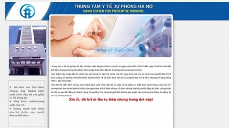 Hơn 3.000 liều văcxin dịch vụ 5 trong 1 tại Hà Nội đã được đăng ký hết chỉ sau 3 phút đăng ký qua mạng Internet (Thời sự chiều 29/12/2015)