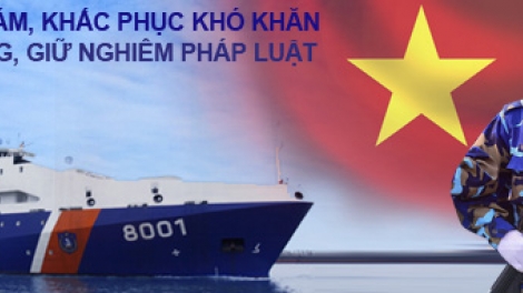 Quân đội nhân dân 6h30 ngày 15/6/2014: Cảnh sát biển Việt Nam và lực lượng Kiểm ngư bảo vệ chủ quyền của Việt Nam