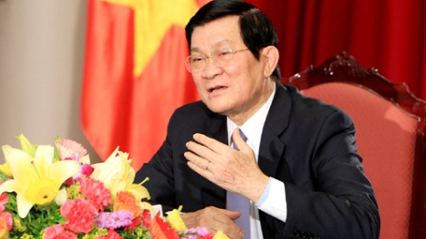 Thời sự đêm ngày 26/6/2014: Tiếp xúc cử tri thành phố Hồ Chí Minh, Chủ tịch nước Trương Tấn Sang khẳng định quyết tâm bảo vệ toàn vẹn chủ quyền thiêng liêng của tổ quốc.