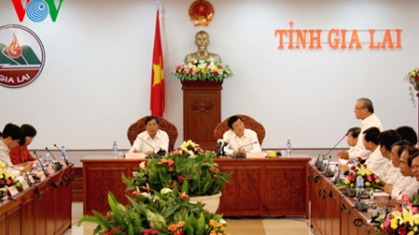 Thời sự trưa ngày 22/9/2014: Chủ tịch nước Trương Tấn Sang làm việc tại Gia Lai tìm hiểu về tình hình phát triển kinh tế xã hội và an ninh quốc phòng trên địa bàn