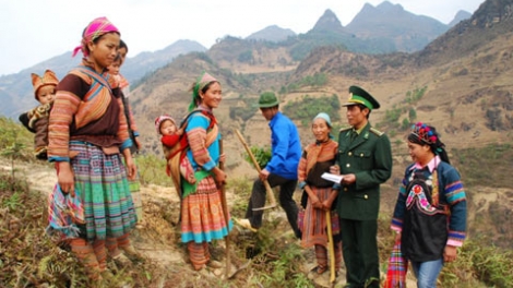 Công tác dân vận vùng biên giới