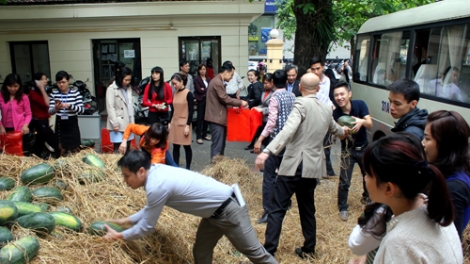 Hàng nông sản hướng vào thị trường nội địa.
