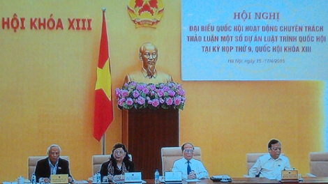 Quốc hội với cử tri ngày 23/4/2015: Dự thảo Luật Tổ chức Chính phủ sửa đổi.