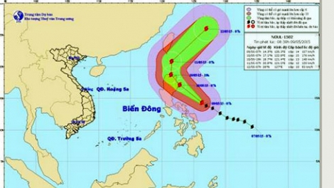 Thời sự trưa ngày 09/5/2015: Cơn bão có tên quốc tế Noul đang tiến vào biển Đông với tốc độ cực nhanh.