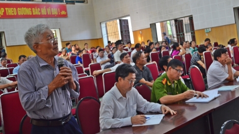 Giải quyết kiến nghị của cử tri, cần đeo bám đến cùng (1/6/2016)