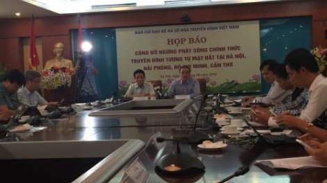 Ngừng phát sóng truyền hình mặt đất tại Hà Nội, Hải Phòng, Thành phố Hồ Chí Minh và Cần Thơ từ 24h ngày 15/8 tới. (Thời sự đêm 12/8/2016)