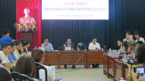 Phương án thi, xét tốt nghiệp Trung học Phổ thông và xét tuyển Đại học, Cao đẳng năm 2017 (29/9/2016)