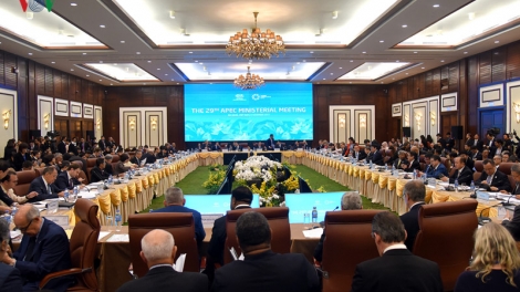 Trong khuôn khổ các hoạt động của Tuần lễ Cấp cao APEC 2017 tại Đà Nẵng, hôm nay khai mạc Hội nghị liên Bộ trưởng Ngoại giao - Kinh tế APEC lần thứ 29 (Thời sự trưa 08/11/2017)