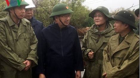 Công tác ứng phó với bão và hoàn lưu bão số 16 (26/12/2017)
