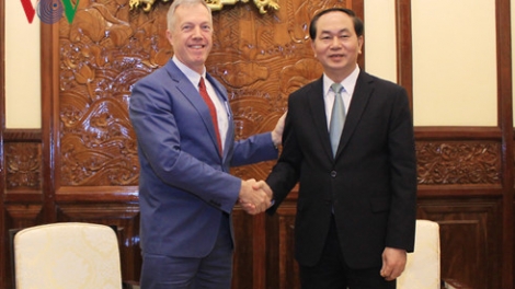 Chủ tịch nước Trần Đại Quang tiếp Đại sứ Hoa Kỳ tại Việt Nam Ted Osius nhằm trao đổi về quan hệ Việt Nam - Hoa Kỳ (Thời sự chiều 31/3/2017)