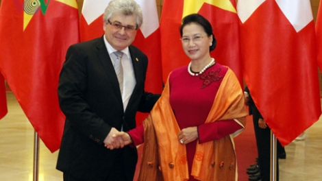 Chủ tịch Quốc hội Nguyễn Thị Kim Ngân đón và hội đàm với Chủ tịch Hội đồng Nhà nước Thụy sỹ (Thời sự chiều 29/3/2017)