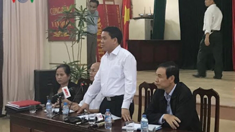 Thành phố Hà Nội khẳng định sẽ giải quyết dứt điểm khiếu nại, tố cáo của người dân ở Đồng Tâm, Mỹ Đức theo đúng quy định của pháp luật. (Thời sự đêm 25/4/2017)