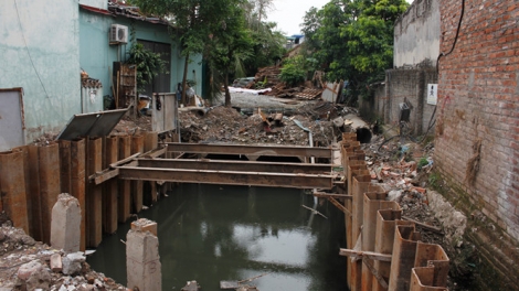 Hải Phòng: 5 năm không xây xong 300m đường cống thoát nước (26/6/2017)
