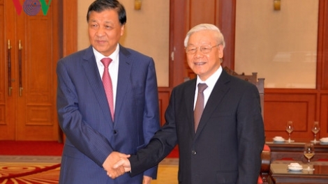 Tổng Bí thư Nguyễn Phú Trọng tiếp Ủy viên Thường vụ Bộ Chính trị, Bí thư Ban Bí thư Trung ương Đảng Cộng sản Trung Quốc Lưu Vân Sơn, dẫn đầu Đoàn đại biểu Đảng Cộng sản Trung Quốc thăm và làm việc tại nước ta (Thời sự đêm 18/9/2017)