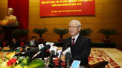 Tổng Bí thư Nguyễn Phú Trọng yêu cầu phải kiên quyết chống tham nhũng, lợi ích nhóm trong công tác cán bộ. (Thời sự chiều 19/01/2018)