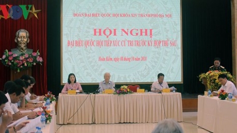 Tổng bí thư Nguyễn Phú Trọng tiếp xúc cử tri quận Hoàn Kiếm và Ba Đình - Hà Nội (Thời sự trưa 8/10/2018)