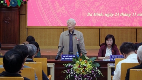 Tổng Bí thư, Chủ tịch nước Nguyễn Phú Trọng tiếp xúc cử tri Hà Nội thông báo kết quả kỳ họp thứ 6, Quốc hội khóa 14 (Thời sự trưa 24/11/2018)