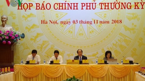 Bộ Công an khẳng định quy định của Luật An ninh mạng phù hợp với thông lệ quốc tế tại buổi họp báo Chính phủ thường kỳ tháng 10 diễn ra vào chiều nay (Thời sự đêm 3/11/2018)